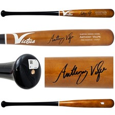 Anthony Volpe Signed Brown Victus Player Model Bat Yankees Fanatics Holo