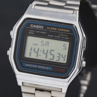 QZ Casio Rhythm A158W Digital Dial Ladies Wristwatch 2000000 NSK KRK