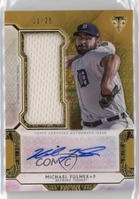 2018 Topps Triple Threads Single Jumbo Relics Gold 11/25 Michael Fulmer Auto 4z8