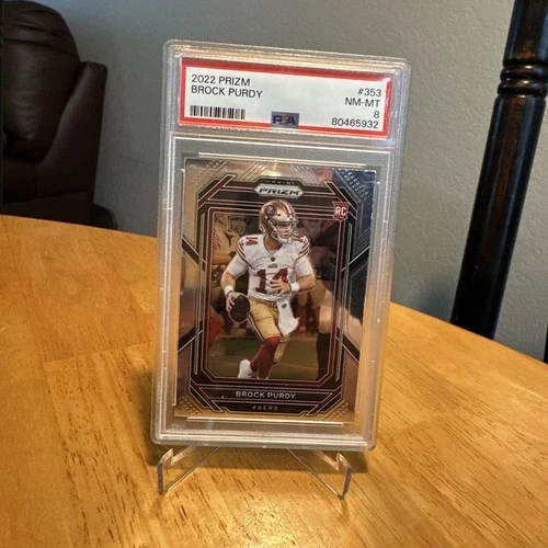2022 Prizm BROCK PURDY Base Rookie #353 PSA 8 49ers RC