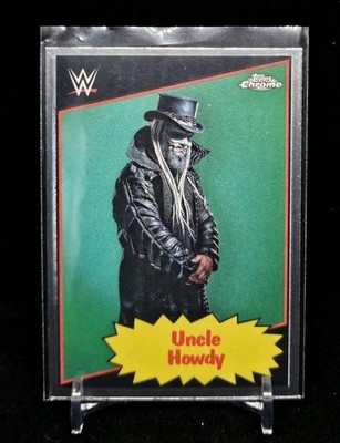 2025 Topps Chrome WWE Uncle Howdy 1985 Topps Card Wrestling Wyatt Sicks Bo 