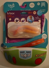 b.box Disney Baby Lightyear Travel Bib  Spoon  Toddler Cutlery Set