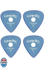 Gravity Picks Classic Guitar Pick x4 Pack - Polished and with Round Grip Hole