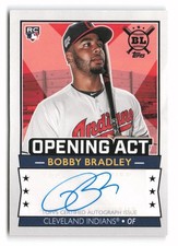 2020 Topps Big League #OAA-BBR Bobby Bradley Opening Act Auto Auto Indians AU