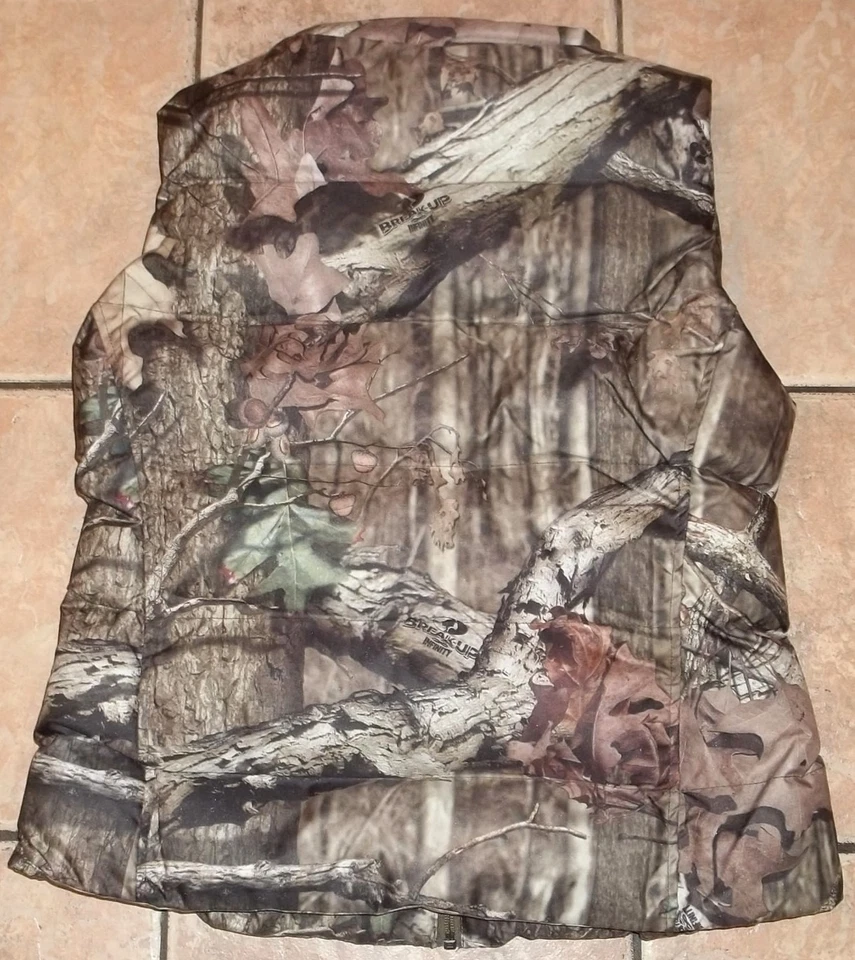 Womens Mossy Oak CAMO BUBBLE VEST~size MEDIUM LARGE XL~NWT~LINED~Brown~HUNTING - Image 4 of 4