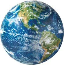 Inflatable 16" Diameter EarthBall Globe.