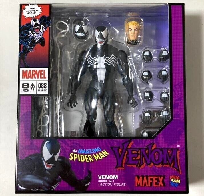 MAFEX No.088 MARVEL COMICS VENOM COMIC Ver. ACTION FIGURE Spider Man  Medicom Toy