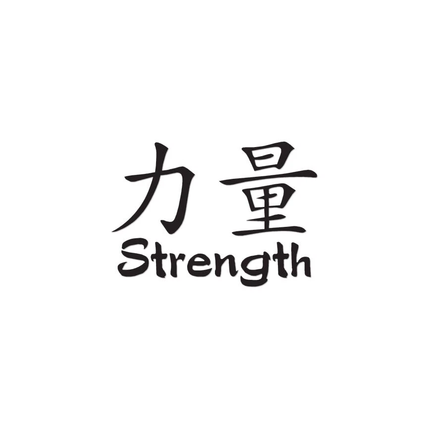 Chinese Symbols For Strength Tattoo