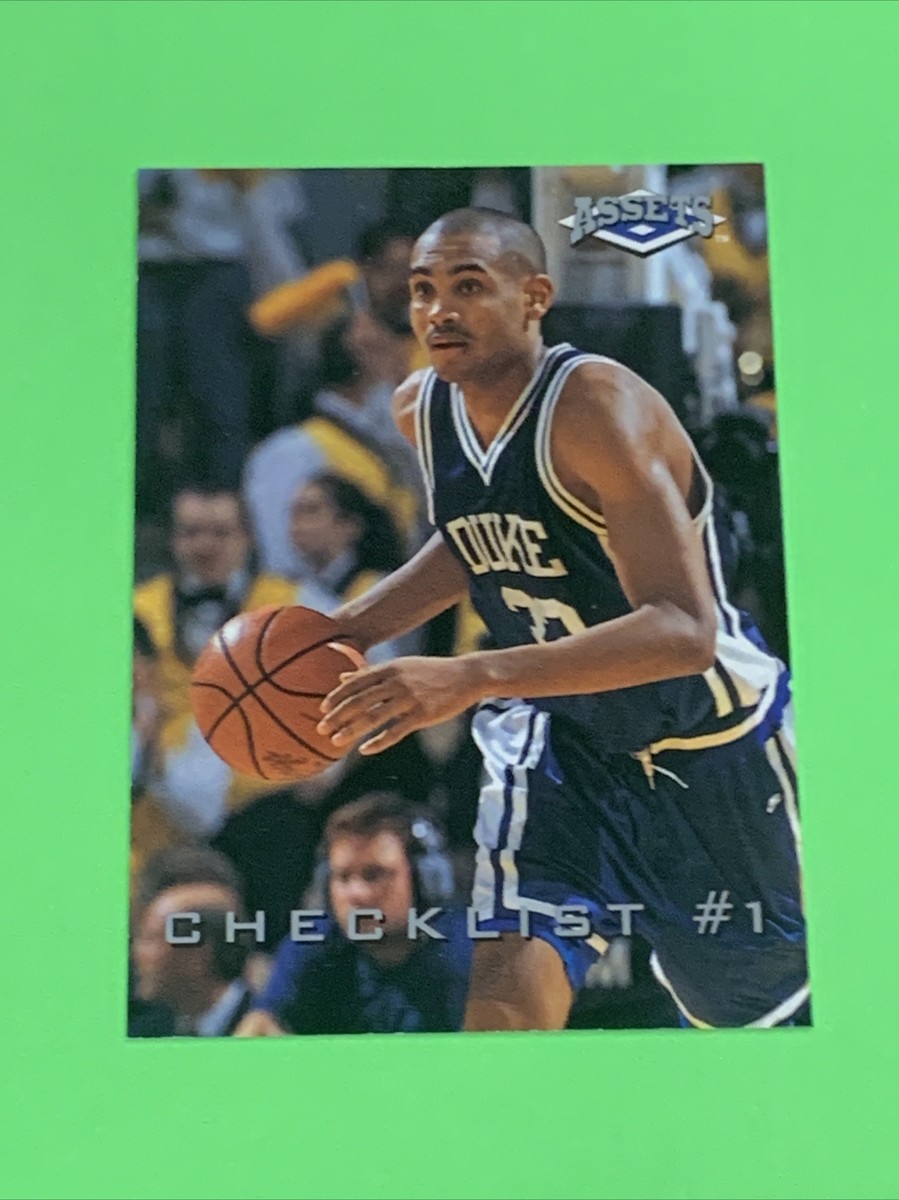 1995 Classic Assets Grant Hill Checklist #75 Duke Blue Devils (R 