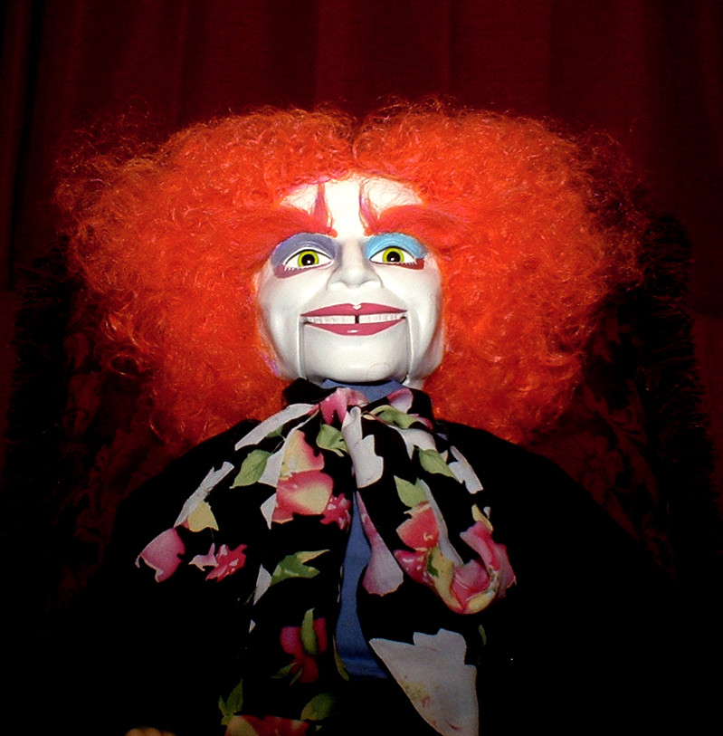 Magical Mad Ventriloquist Hatter doll "EYES FOLLOW YOU" OOAK puppet dummy Clown eBay