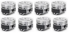 SILVOLITE Hypereutectic Coated Flat Top 4VR Pistons Set/8 Chevy SB 305 5.0L .020