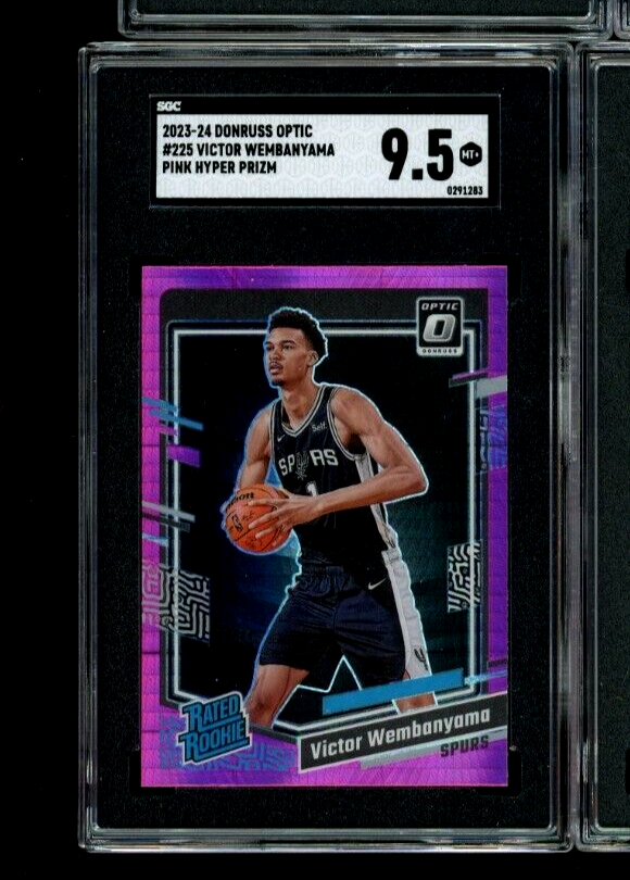 2023-24 Donruss Optic 225 Pink Hyper Prizm Victor Wembanyama