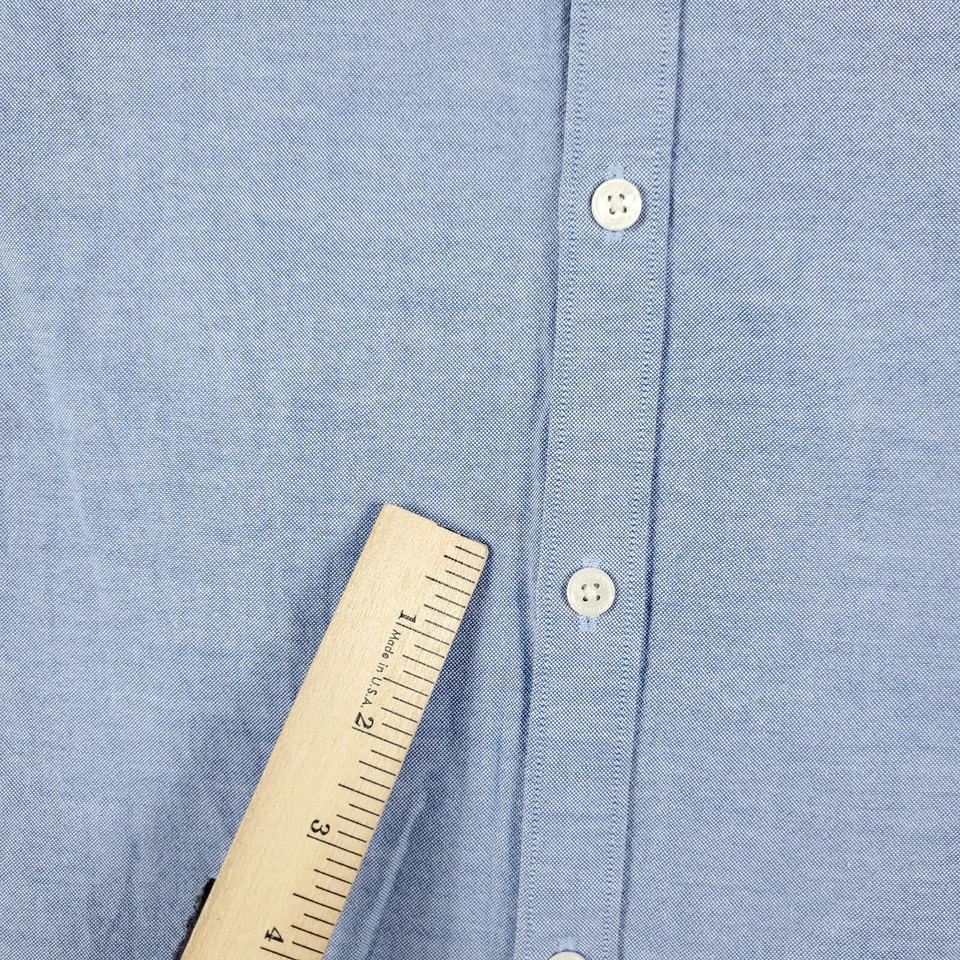 Camisa Penguin Para Hombres 16 Azul Calce Ajustado Vestido Abotonado Manga Larga * Foto 4 de 4