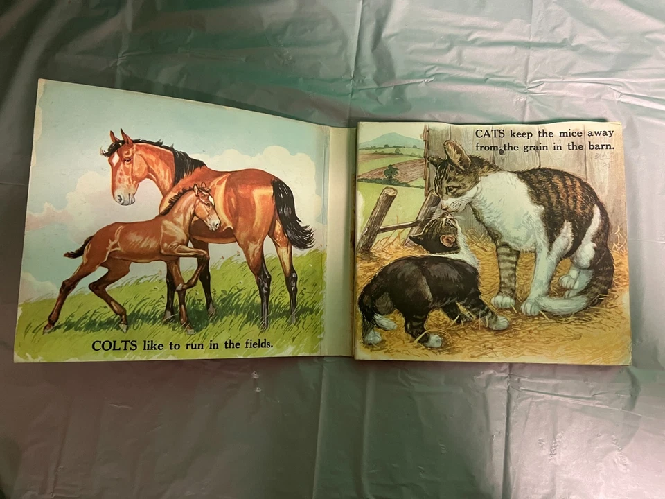 Vintage Children' Animal books - Barn Panorama/Old MacDonald/Farmer Jones+1 - Image 4 of 4
