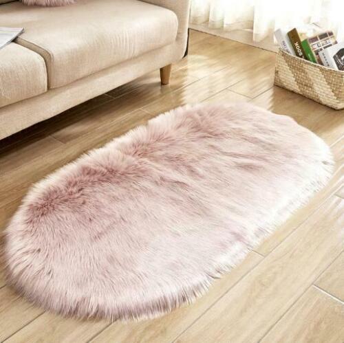 Fluffy Rugs Anti-Skid Shaggy Area Dining Room Carpet Floor Mat Home Bedroom Soft - Picture 19 of 26