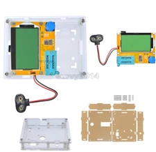 LCR-T4 ATmega328 Digital Transistor Tester 12864 LCD Capacity ESR Meter+Case