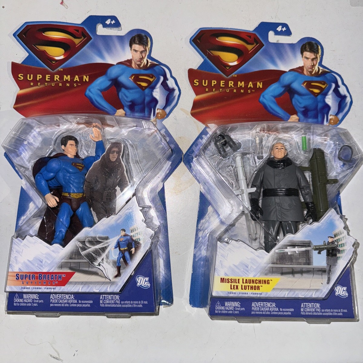 Mattel Superman Returns Super Breath Action Figure Lex