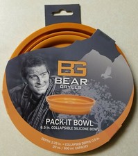 The Bear Gryll's Pack-It-Bowl Perfect for Camping Backpacking Hunting Orange 