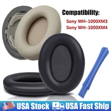 1 Pair Ear Pads Earpads Cuhsion Cover For Sony WH-1000XM3 / WH-1000XM4 Headphone