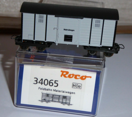 Roco 34065 H0e vía estrecha ferrocarril forestal de 4 ejes vagón de materiales época 1/6 en embalaje original - Imagen 1 de 2