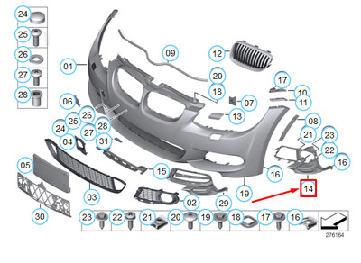 NEW BMW 3 COUPE E92 M FOG LIGHT BRACKET PAIR 51118035891  
