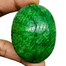 484 Cts Natural Carved Emerald Stunning Green Rare Huge Pendant Size Gemstone