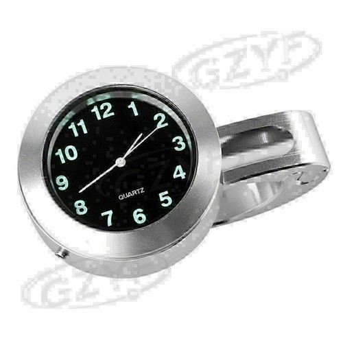 7/8" Motorcycle Watch Motor bike Handbar Mount Digital Clock Time Gauge Silver - Picture 5 of 9