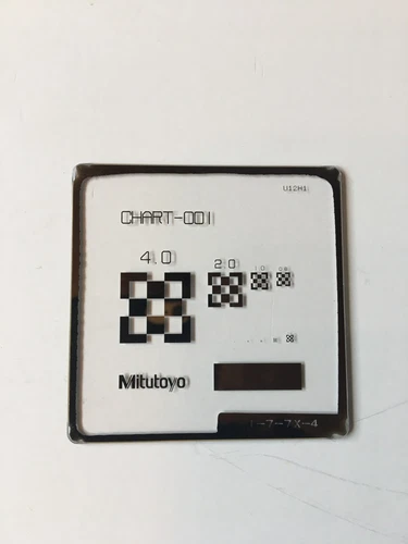 Mitutoyo Vison Measuring Machine Calibration Chart 4.0 mm to 0.01 mm Grids