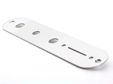 Callaham Telecaster Control Plate, Pushbutton, Polished Stainless