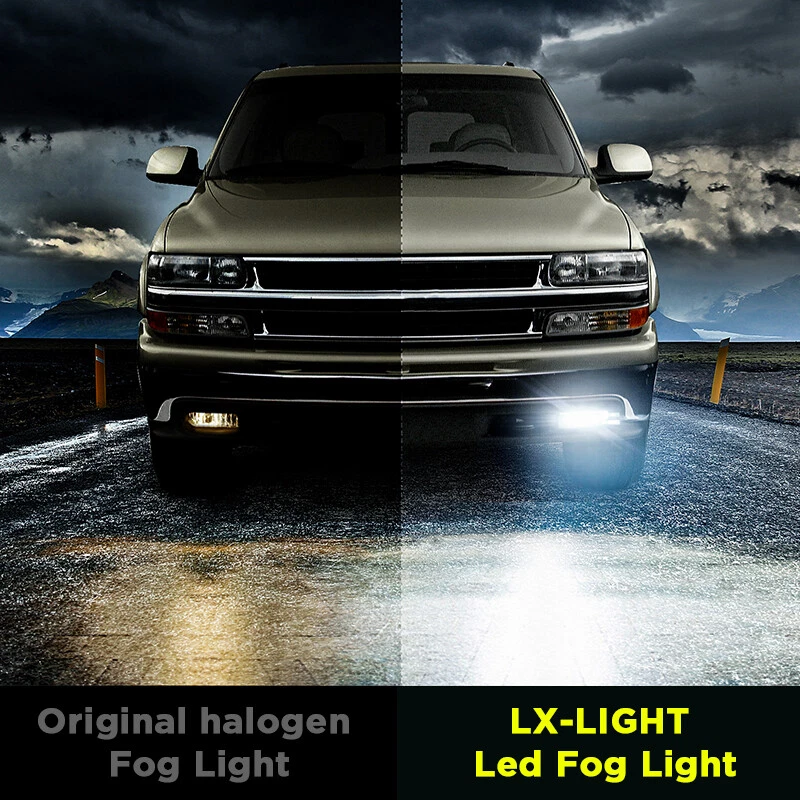 For Chevy 99-02 Silverado 2000-2006 Suburban Tahoe Led Driving Fog Lights Lamps - Image 2 of 4