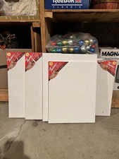 Fredrix Artist Canvas Panel Boards Medium Texture Duck Assorted Lot Of 5