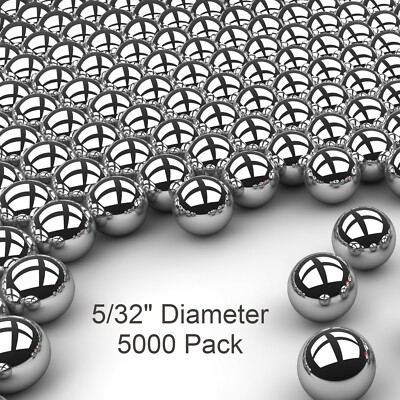 5000 5/32'' Inch G25 Precision Chromium Chrome Steel Bearing Balls AISI 52100
