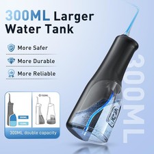 300ML Cordless Water Flosser Pick Dental Oral Irrigator Travel Teeth Cleaner US
