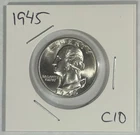 1945 Washington Quarter 90% Silver Bullion Uncirculated