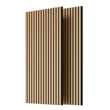 Wood Panels for Wall Slat Wall Panels, 2PC Wood Slat Acoustic Panels for Wall