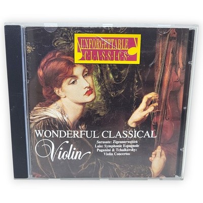 Wonderful Classical Violin CD Audio Unforgetable Classics Sarasate Lalo Paganini