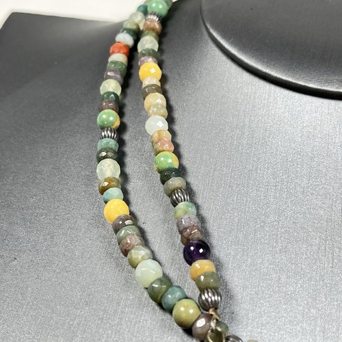 Carolyn Pollack Necklace Multicolor Stone Sterling Relios 36" Long Southwest - Picture 12 of 21