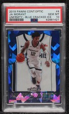2019 Contenders Optic Uniformity Blue Cracked Ice Prizm Ja Morant #4 PSA 10 0vq8