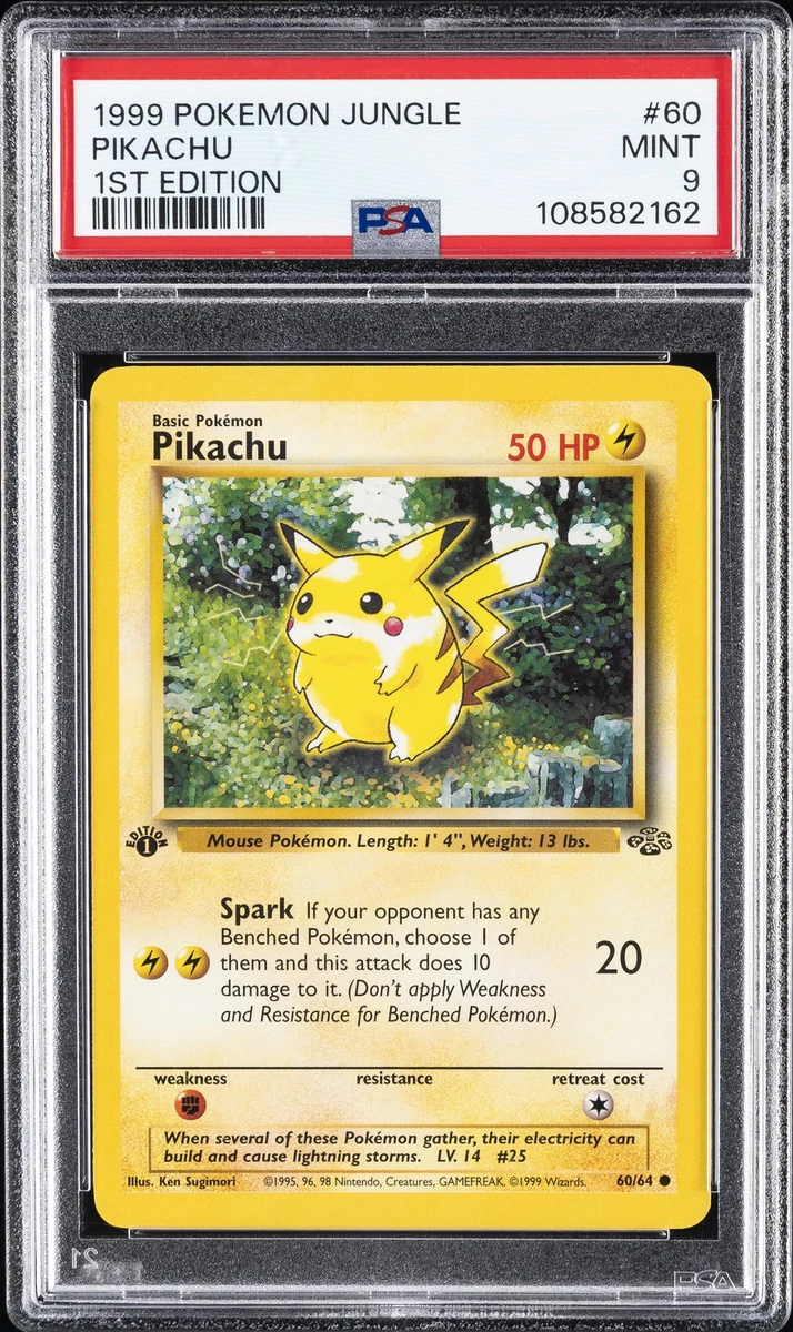 皮卡丘口袋妖怪TCG 9 级丛林个人收藏卡牌游戏卡| eBay