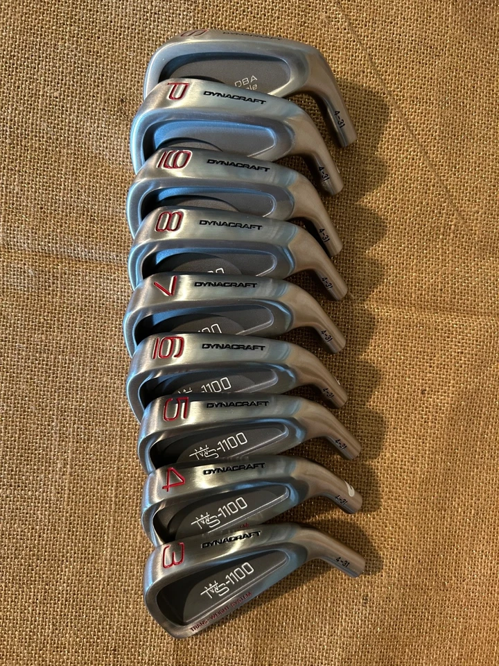 Golf Club Iron Club Head Set 3-9, PW, SW Dynacraft TWS-1100 - Image 3 of 4