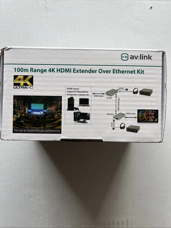 AVSL HDNK2 AV Link 4K HDMI Extender Over Ethernet Kit Grey - Image 2 of 3