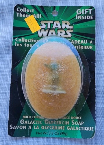 Star Wars Galactic Glycerin Soap With Yoda Gift Inside In Package