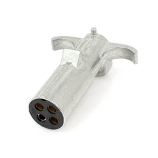 4-Way Connector Plug Die-Cast Round- ( Pack of 1)