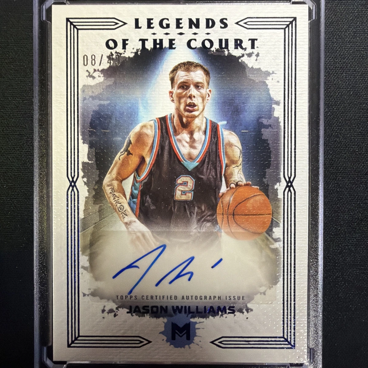 NBA JASON WILLIAMS AUTO 2017-18 PANINI NATIONAL TREASURES