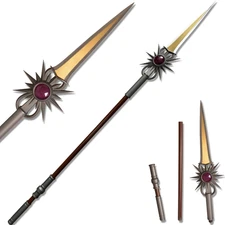 72"Dark Lance Selûne's Spear of Night 1:1 Size Full Metal Replica, Baldur’s Gate