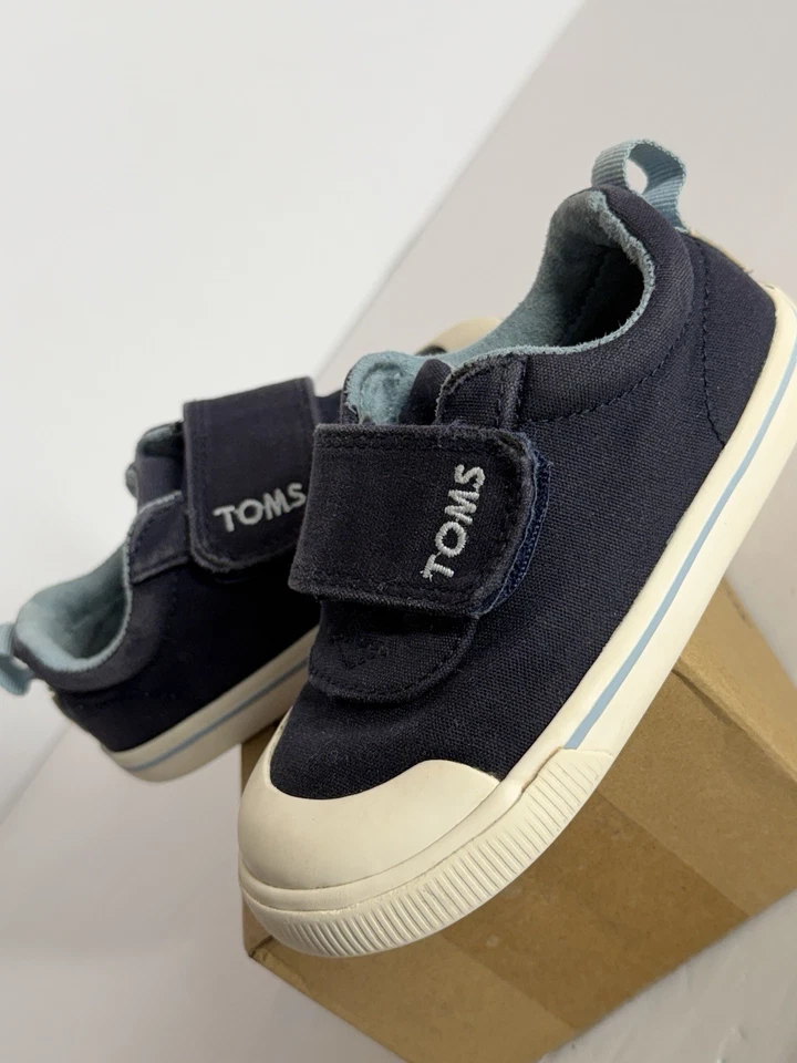 TOMS Kids Doheny (Toddler/Little Kid) Navy Canvas Size 7 Toddler - Image 2 of 4