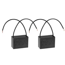 2 x Metallized Film Ceiling Fan Capacitor CBB61 16uF 250V AC 2 Wires