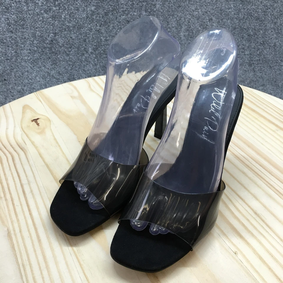 Wild Pair Heels Womens 8 M Luuna Mule Black Slip On Casual Open Toe Stiletto NEW - Image 3 of 4