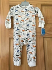 New Carter's Dinosaur Cotton Pajama PJs Footless Sleeper Baby Boy Infant