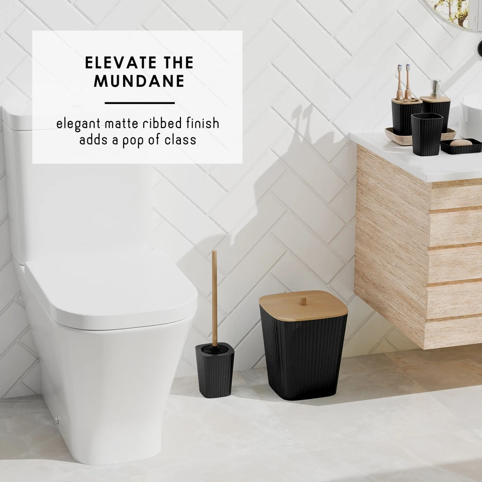 Juego completo de accesorios de baño Clara Clark con alfombras de baño y caddies de ducha Foto 4 de 4